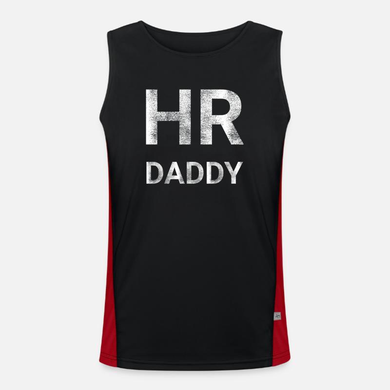Human Resources HR Daddy - Men's Functional Contrast Tank Top  - black/red