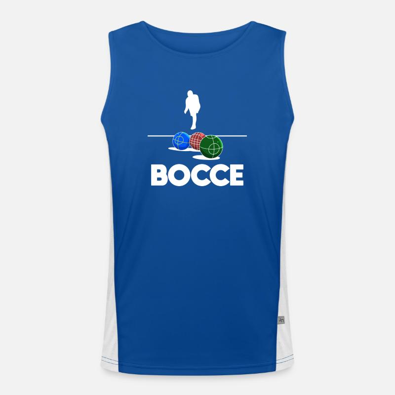Bocce Bocci Bunte Bälle Spieler I Geschenk Funktionelles Kontrast-Tank Top für Männer 