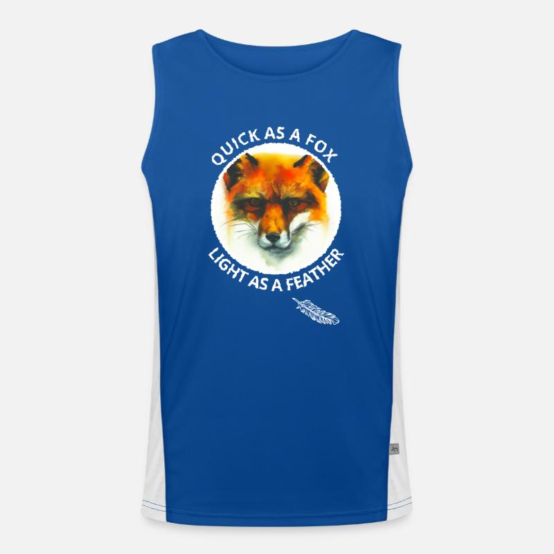 Quick Fox Light Feather Fox Fan Cadeau Débardeur respirant contrasté Homme 