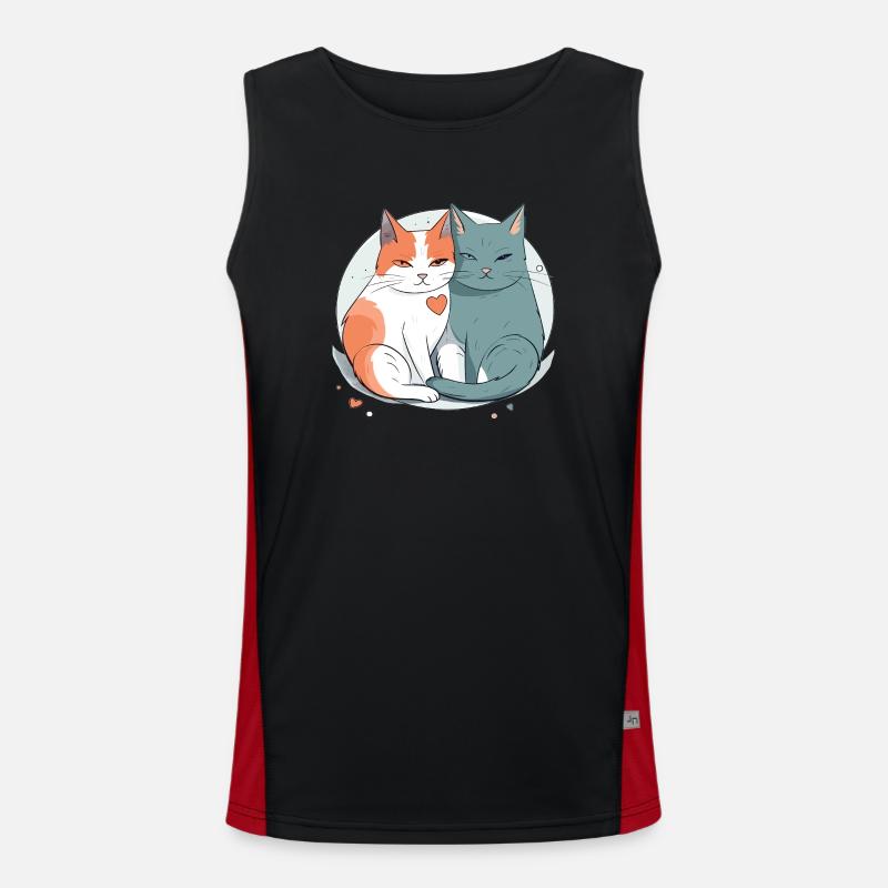 Amour du chat Débardeur respirant contrasté Homme 