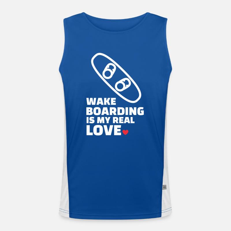 J’adore le wakeboard Débardeur respirant contrasté Homme 