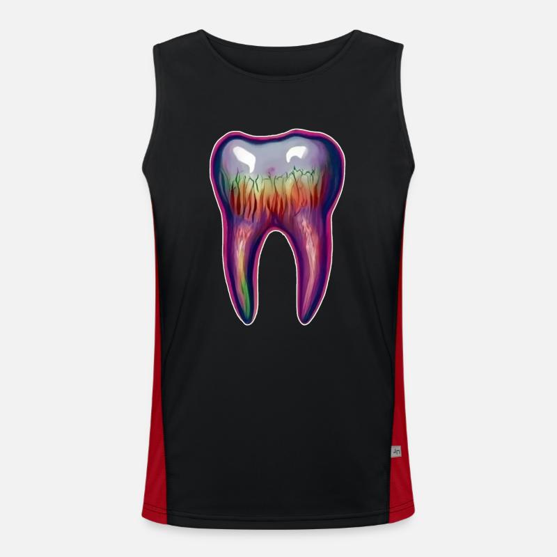 Flashy Tooth Men's Functional Contrast Tank Top 