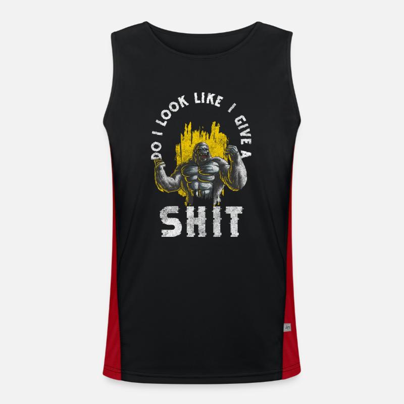 Monkey Zoo Primate Men's Functional Contrast Tank Top 