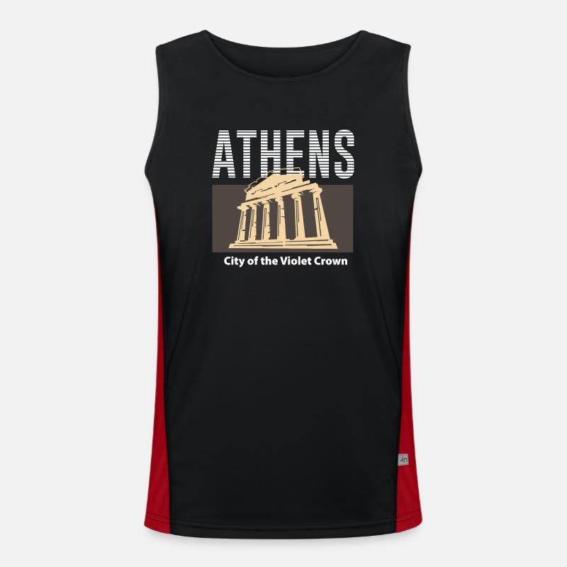 Scenic Athens Men's Functional Contrast Tank Top 