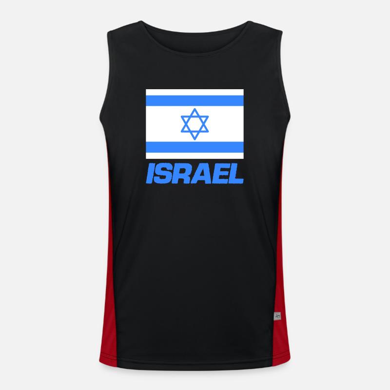 Drapeau d’Israël Débardeur respirant contrasté Homme 