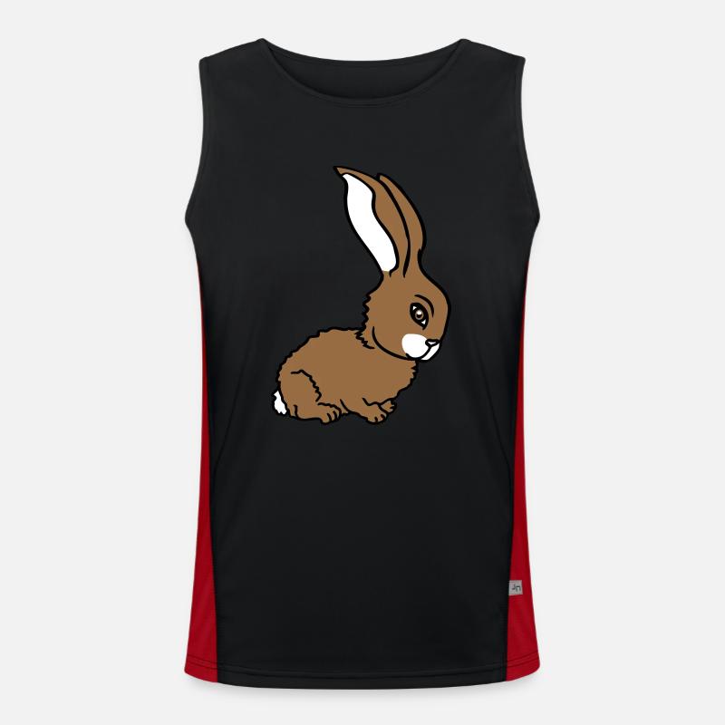lapin lapin mignon mignon petit câlin amical Débardeur respirant contrasté Homme 