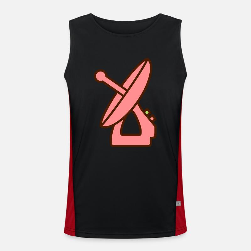 Radar Machine Device Gift Idea Recording Men's Functional Contrast Tank Top 