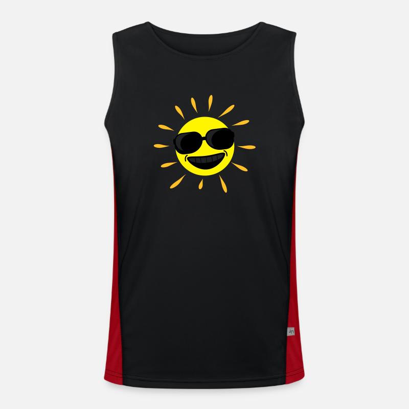 Sun Summer Funktionelles Kontrast-Tank Top für Männer 