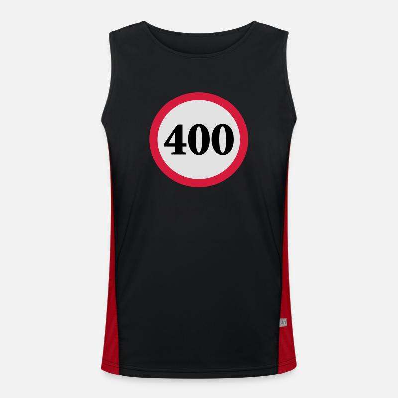 geschwindigkeitstafel_400 Funktionelles Kontrast-Tank Top für Männer 