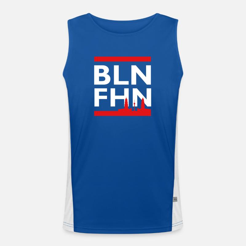 Berlin - Friedrichshain Funktionelles Kontrast-Tank Top für Männer 