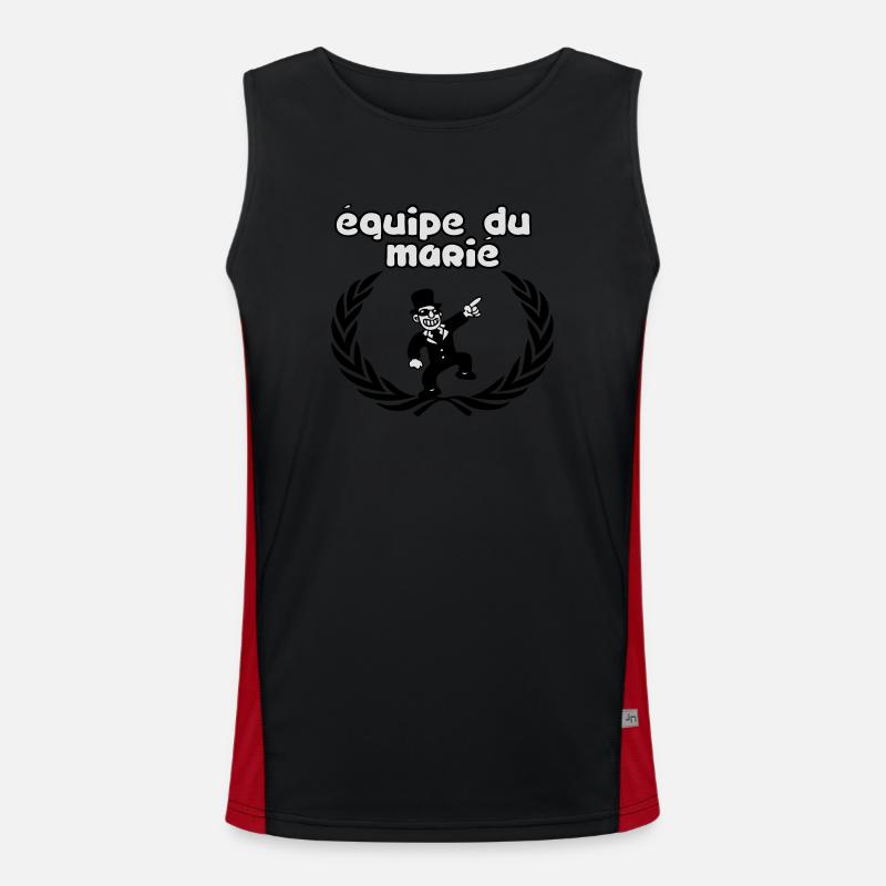 equipe du mari Men's Functional Contrast Tank Top 