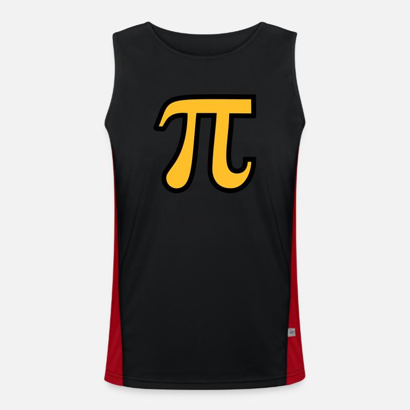 Pi Funktionelles Kontrast-Tank Top für Männer 