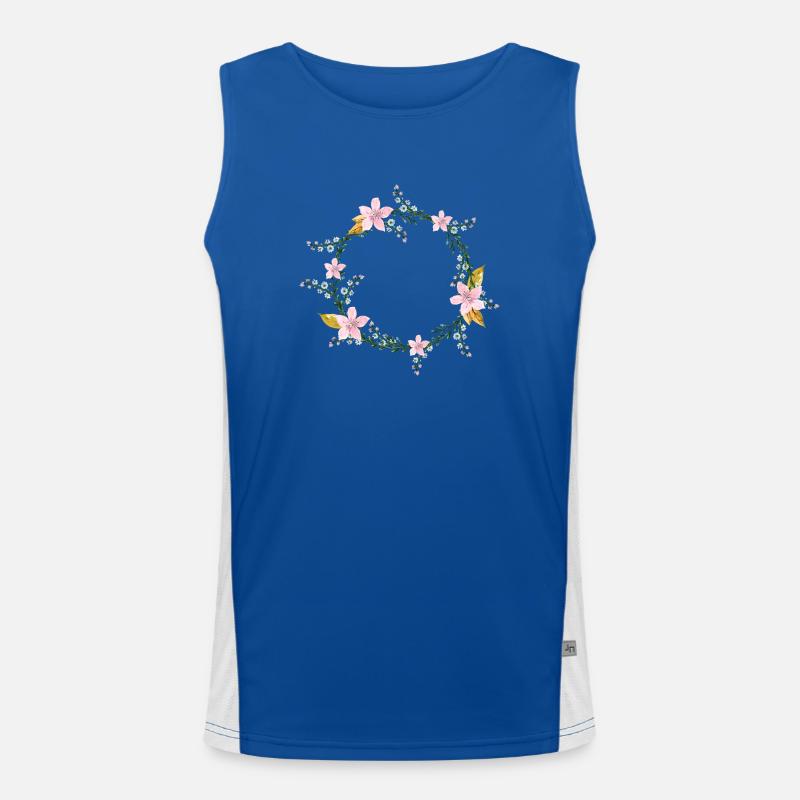 Fleur Débardeur respirant contrasté Homme 
