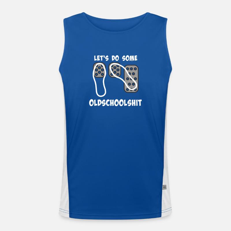 Pedale - Oldschoolshit - Spitze-Hacke-Technik Funktionelles Kontrast-Tank Top für Männer 