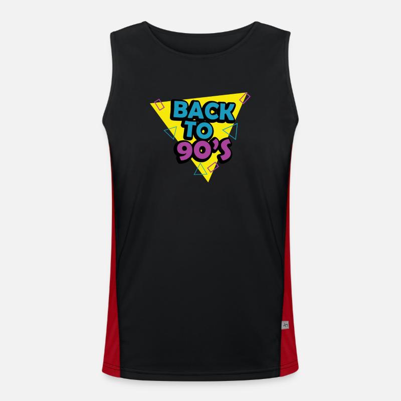 1990s Proverbs 90s Gift Idea Men's Functional Contrast Tank Top 