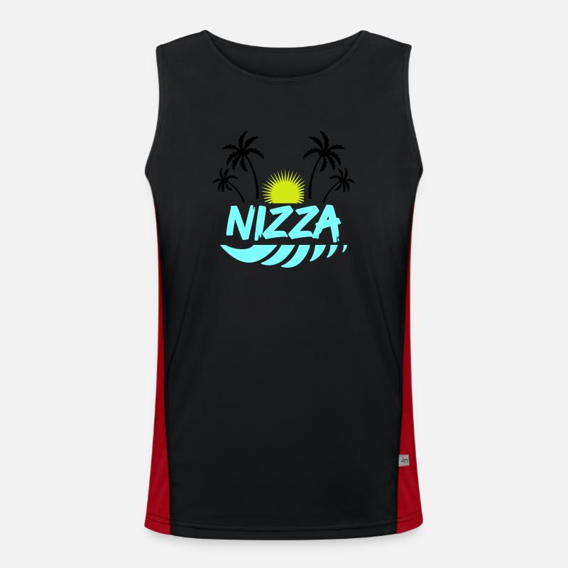 Nice Men's Functional Contrast Tank Top 