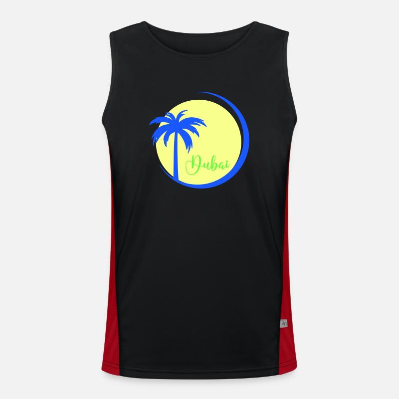 Palm Tree Dubaï Débardeur respirant contrasté Homme 
