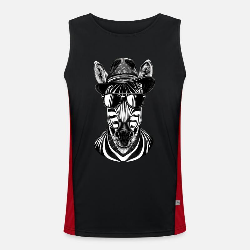 Zebra Men's Functional Contrast Tank Top 