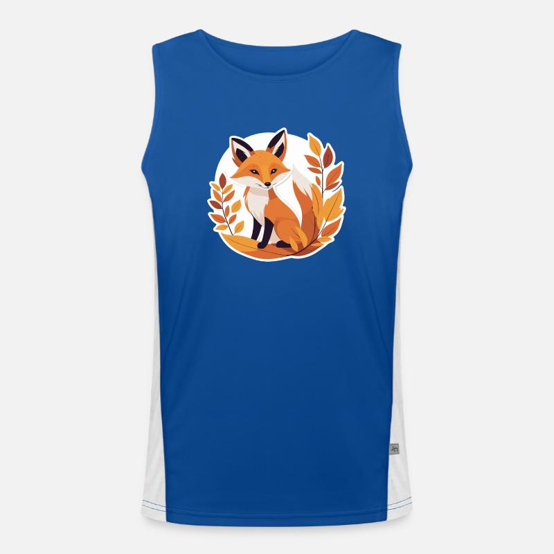 Fuchs im Herbst #6 Funktionelles Kontrast-Tank Top für Männer 