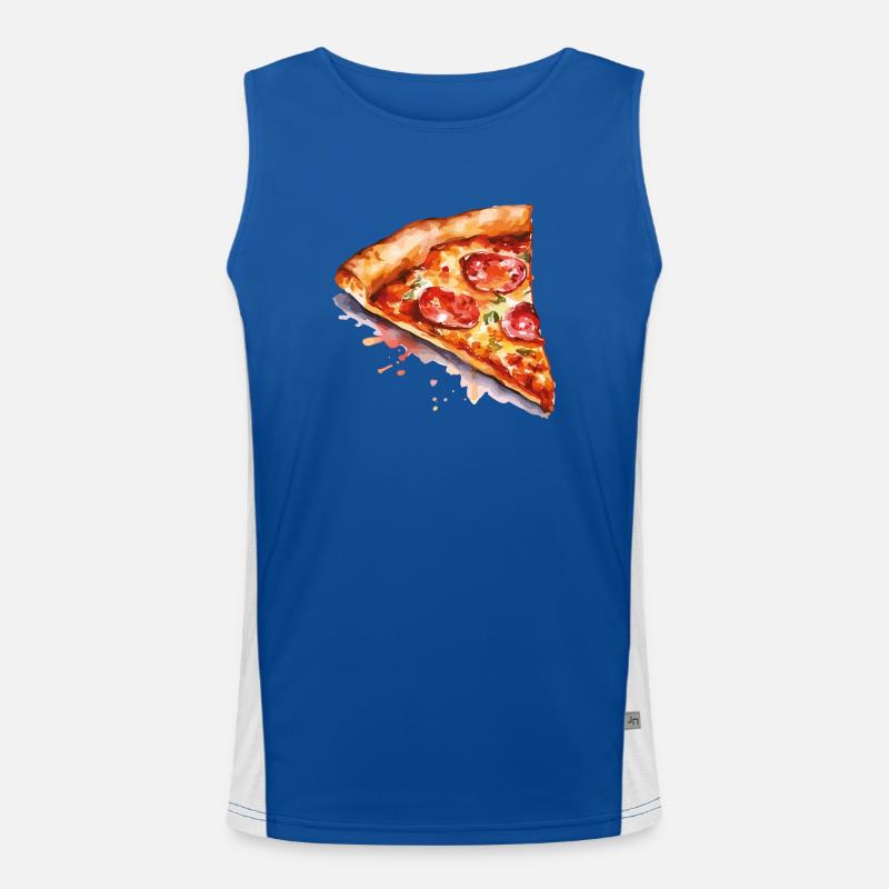 pizza Men's Functional Contrast Tank Top 