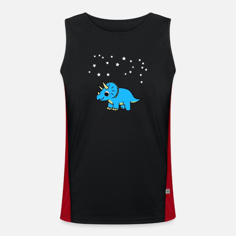 Starry Sky Dino Men's Functional Contrast Tank Top 