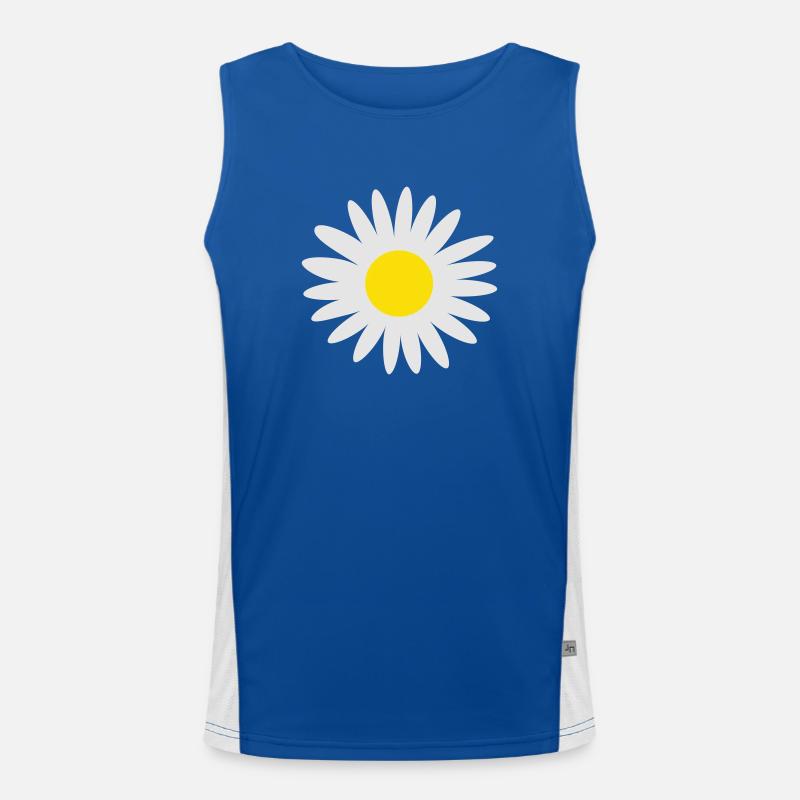 Gänseblümchen Funktionelles Kontrast-Tank Top für Männer 