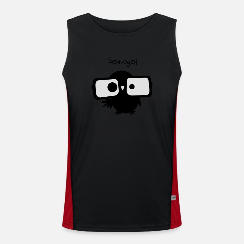 EULE // Sehvogel Funktionelles Kontrast-Tank Top für Männer 