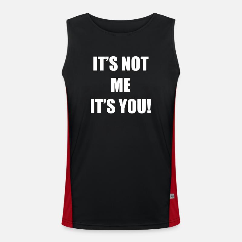 Ce n’est pas à moi, c’est à vous de décider ! Débardeur respirant contrasté Homme 