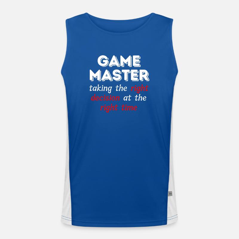 Game Master Taking the right decision .. Débardeur respirant contrasté Homme 