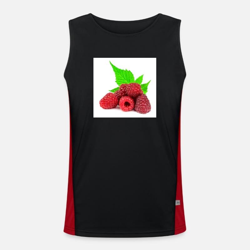 Framboise. Framboise Débardeur respirant contrasté Homme 