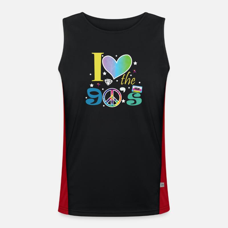 1990s Proverbs 90s Gift Idea Men's Functional Contrast Tank Top 