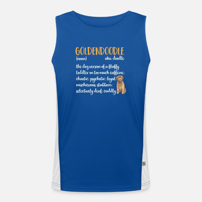 Goldendoodle Doodle Chien Débardeur respirant contrasté Homme 