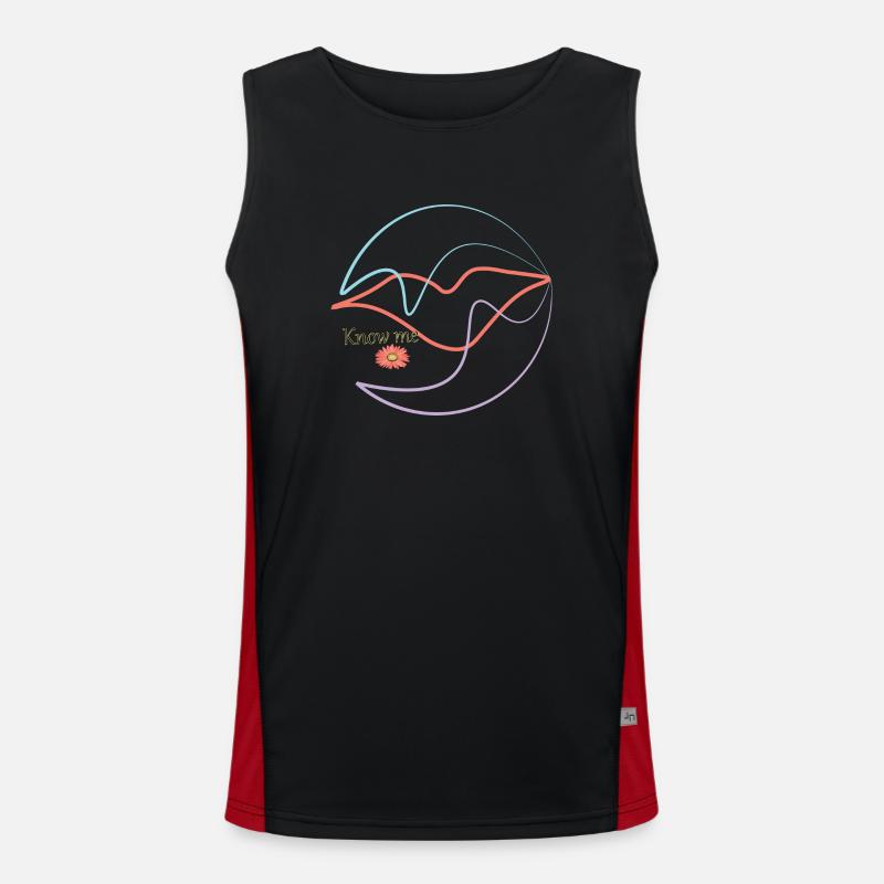 know me Men's Functional Contrast Tank Top 