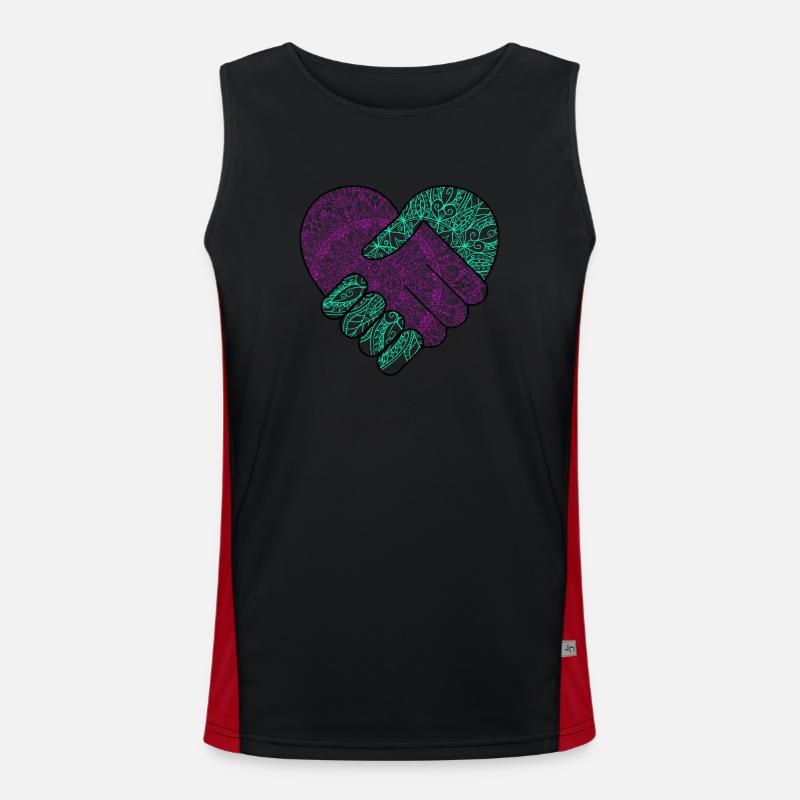 Friede Funktionelles Kontrast-Tank Top für Männer 