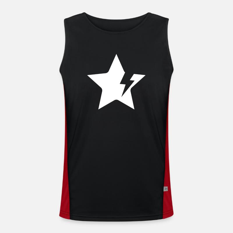 Lightning Star Men's Functional Contrast Tank Top 