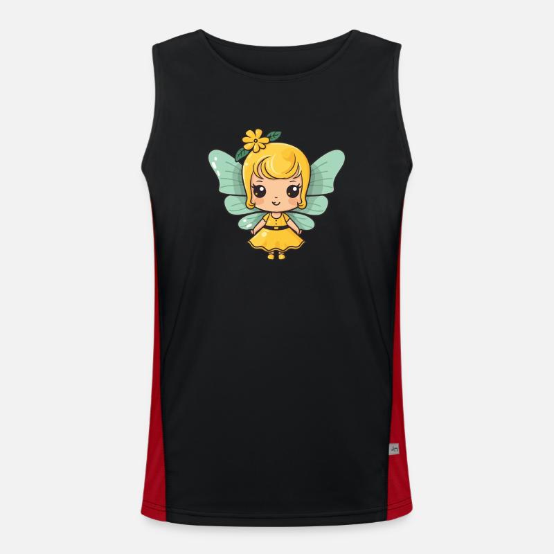 Fee Comic Niedlich Funktionelles Kontrast-Tank Top für Männer 