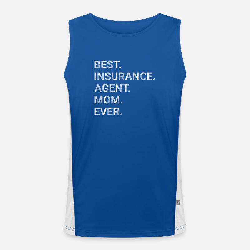 Best Insurance Agent Mom Ever Men's Functional Contrast Tank Top 