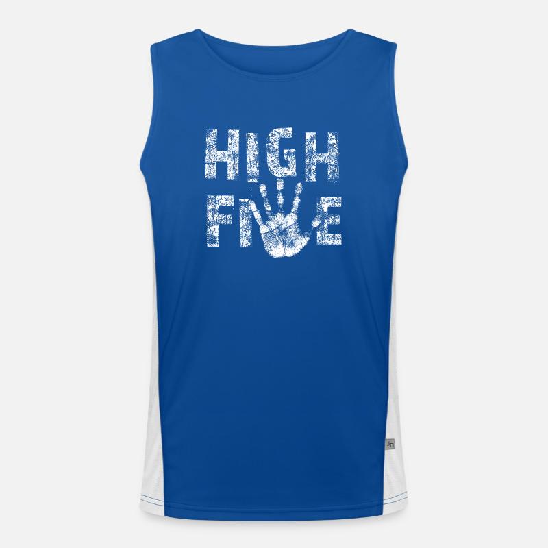 High Five Funktionelles Kontrast-Tank Top für Männer 