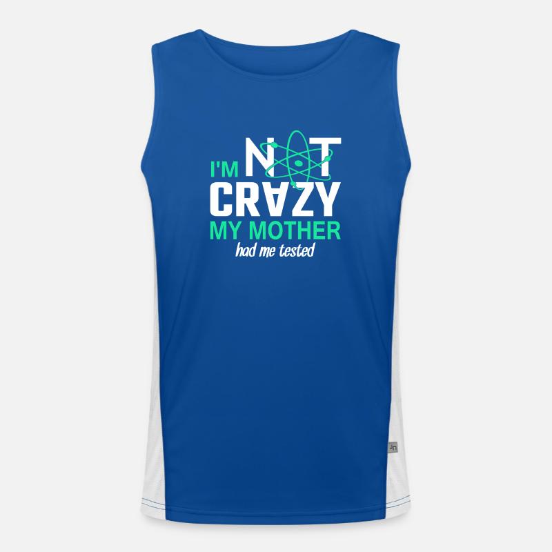 Im not Crazy Funktionelles Kontrast-Tank Top für Männer 