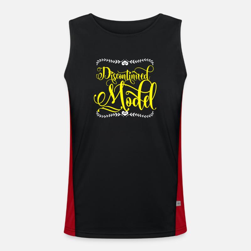 Limited Edition: Discontinued model - Men's Functional Contrast Tank Top  - black/red