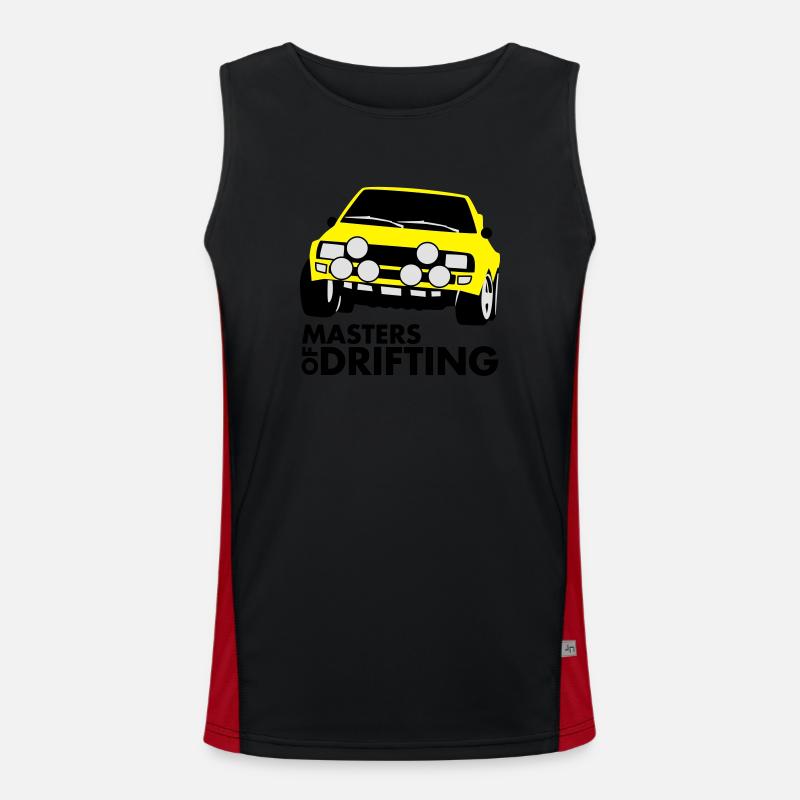 Masters of drifting Funktionelles Kontrast-Tank Top für Männer 