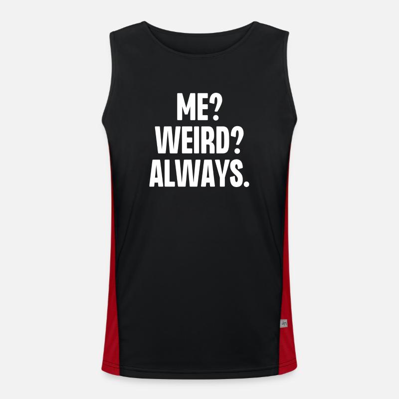 Ich komisch immer Funktionelles Kontrast-Tank Top für Männer 