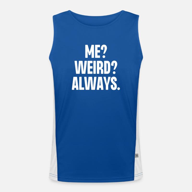 Ich komisch immer Funktionelles Kontrast-Tank Top für Männer 