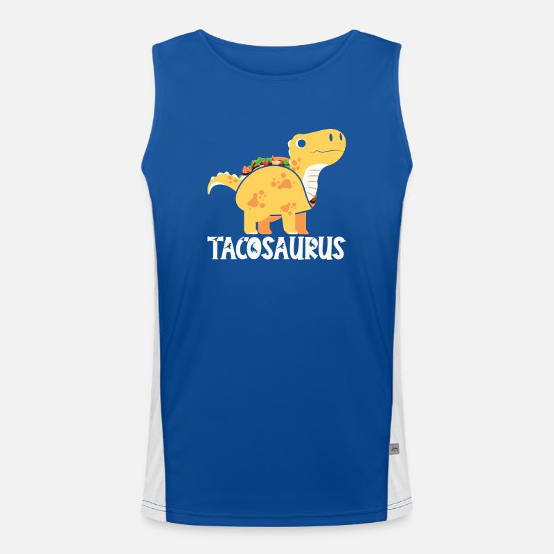 Tacosaurus Funktionelles Kontrast-Tank Top für Männer 