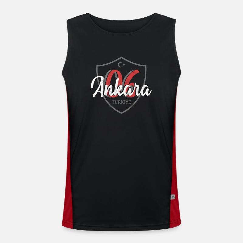 Ankara Funktionelles Kontrast-Tank Top für Männer 