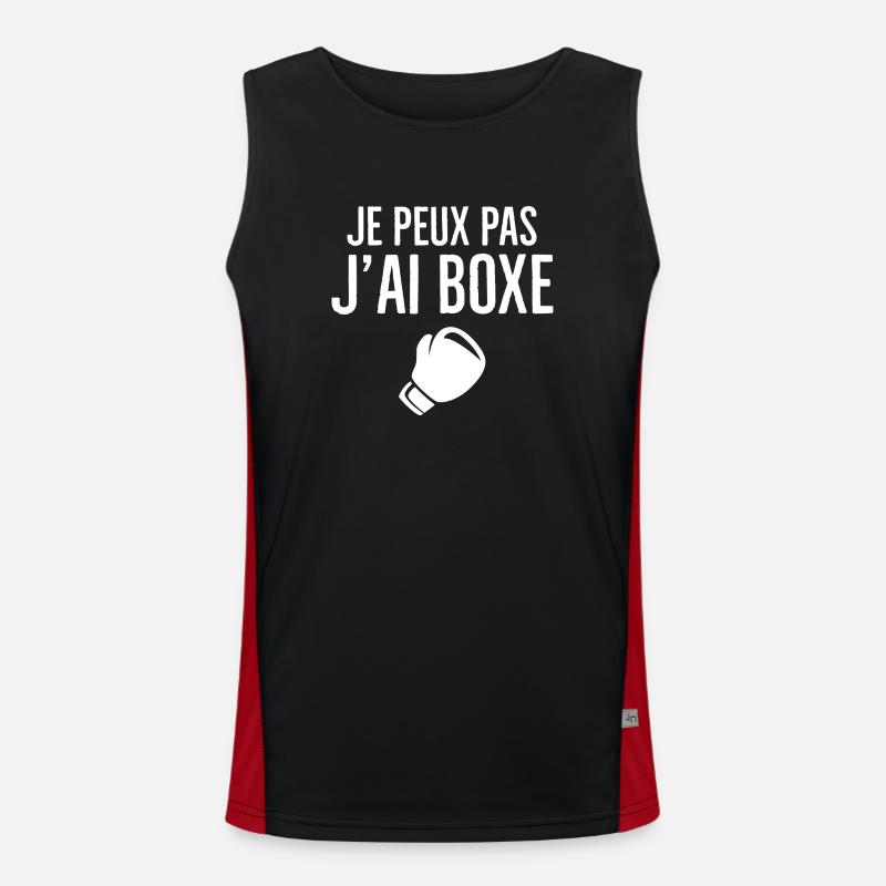 Je peux pas J'ai boxe Débardeur respirant contrasté Homme 