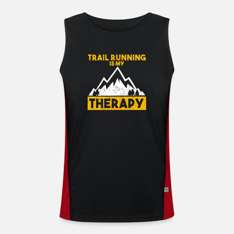 Trail Runner Running Joggen Jogger I Geschenk Funktionelles Kontrast-Tank Top für Männer 