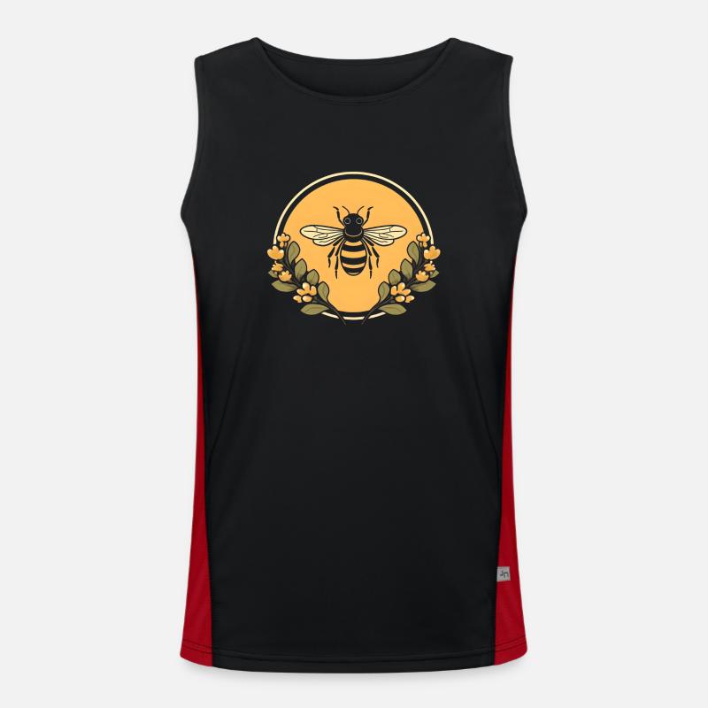 Beekeeper Honey Bee Men's Functional Contrast Tank Top 