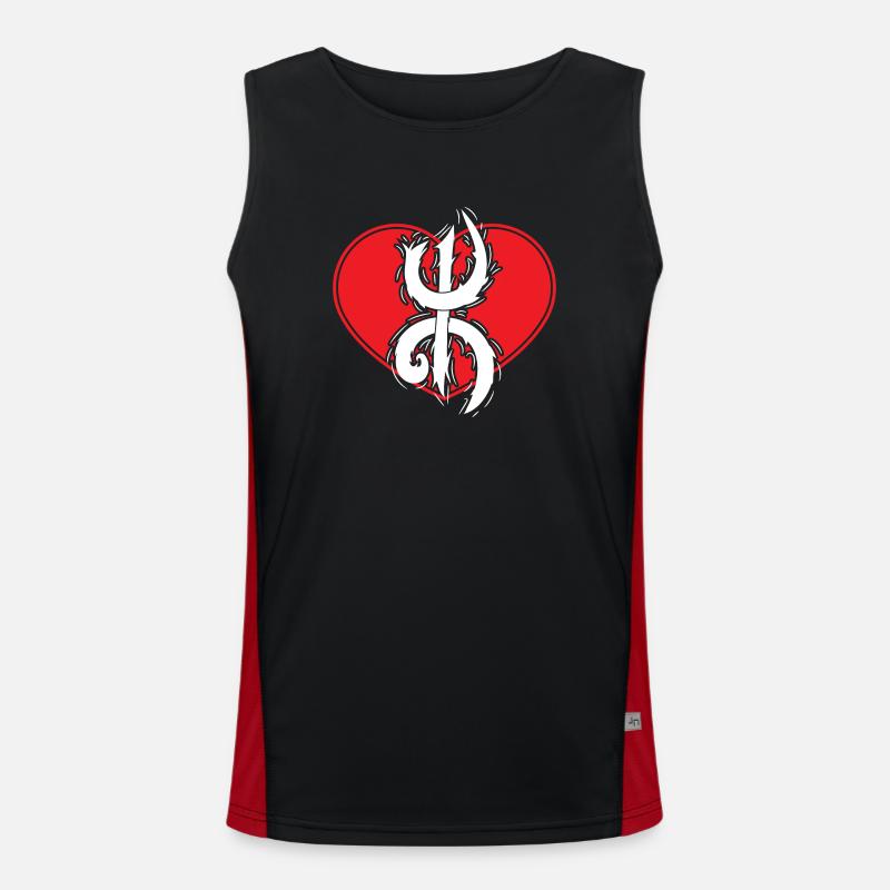 Z Imazighen (in Amulet) Men's Functional Contrast Tank Top 