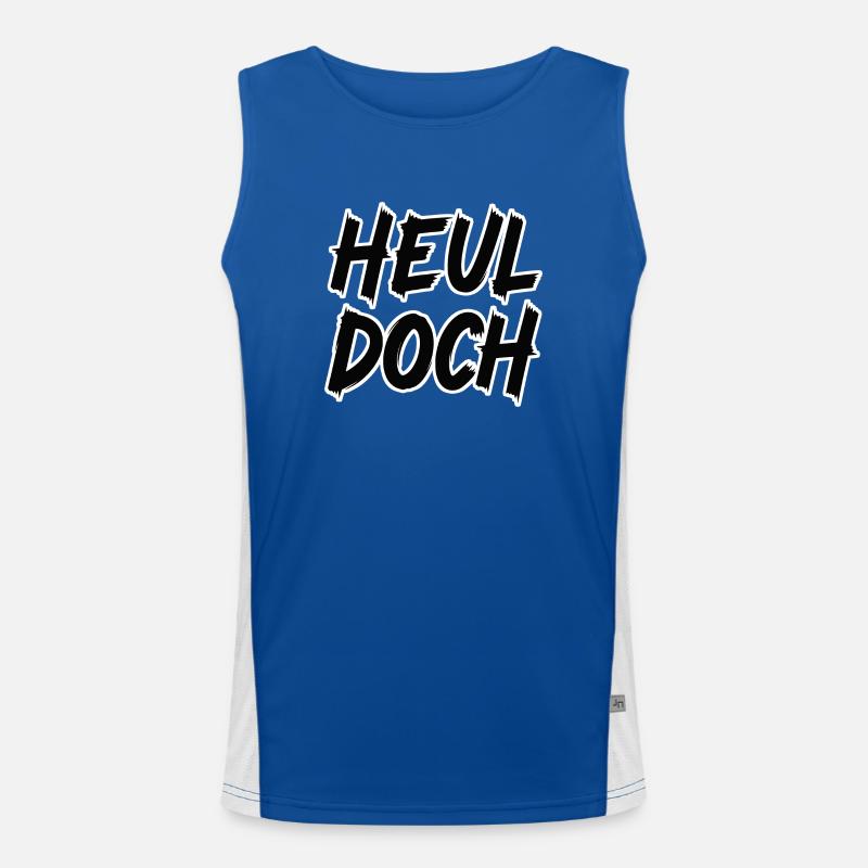 Heul doch Funktionelles Kontrast-Tank Top für Männer 